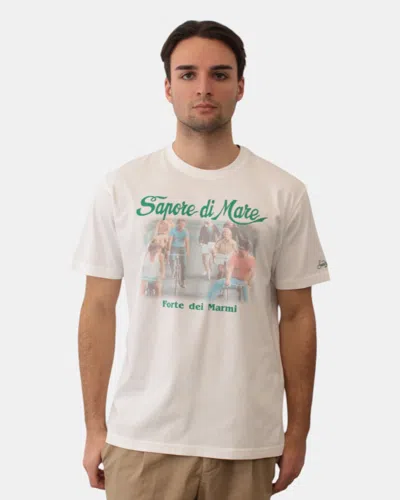 Mc2 Saint Barth Cotton Classic T Shirt - Taste Bike 01n In White