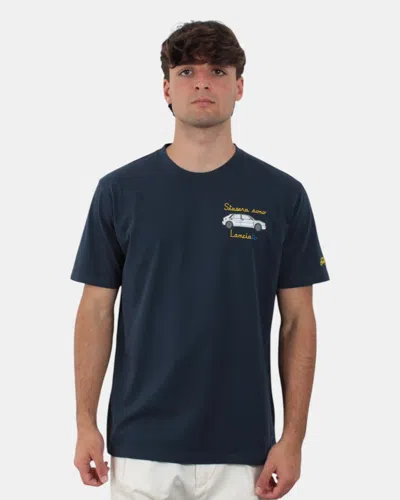 Mc2 Saint Barth Cotton Classic T Shirt - Tonight Launches 61 Emb In Blue