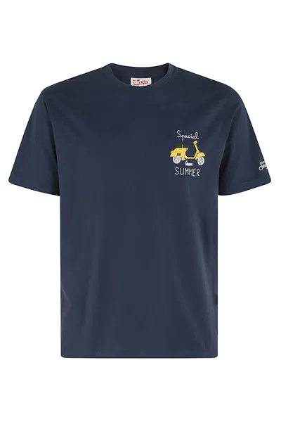 Mc2 Saint Barth Cotton Classic T Shirt In Emb