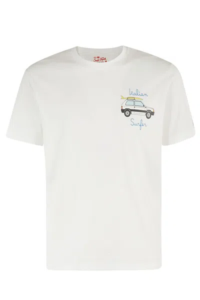 Mc2 Saint Barth Cotton Classic T Shirt In N Emb