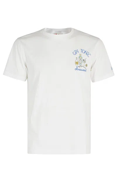 Mc2 Saint Barth Cotton Classic T Shirt In N Emb