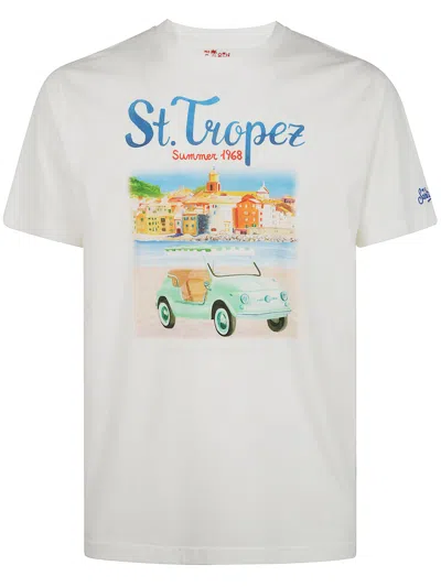 Mc2 Saint Barth Cotton Classic T-shirt In White