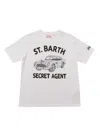 Mc2 Saint Barth Cotton Classic T Shirt In White