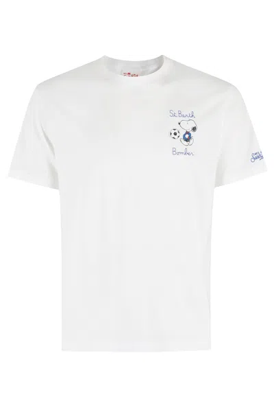 Mc2 Saint Barth Cotton Classic Tshirt In N Emb