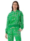 Mc2 Saint Barth Cotton Hoodie With Bandanna Print
