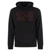 Mc2 Saint Barth Hoodie With Embroidered Lettering In Black