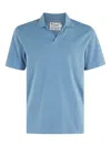 Mc2 Saint Barth Cotton Polo Shirt In Blue