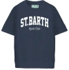 Mc2 Saint Barth Cotton Raglan Tee In Blue