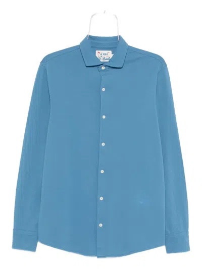 Mc2 Saint Barth Cotton Shirt In Blue