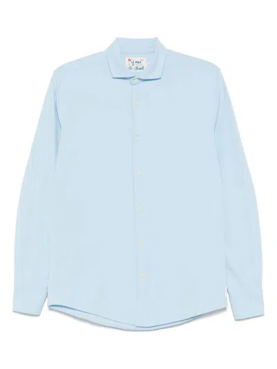 Mc2 Saint Barth Cotton Shirt In Blue