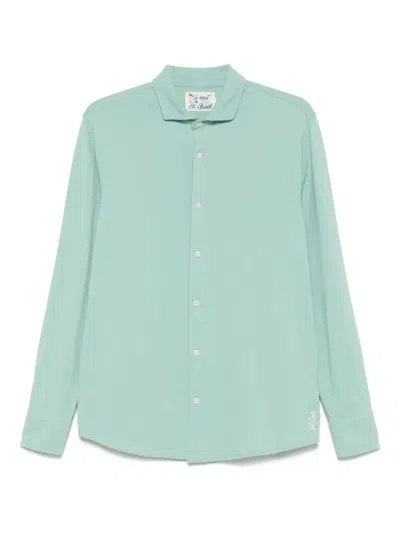 Mc2 Saint Barth Cotton Shirt In Blue