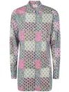 Mc2 Saint Barth Cotton Shirt In Multic Cotton Radical Patch