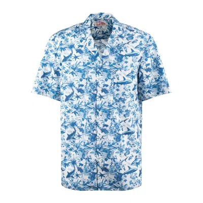 Mc2 Saint Barth Cotton Shirt With Shark Print | Ai Co-created Design By Rickdick