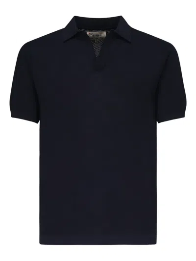 Mc2 Saint Barth Cotton Short-sleeve Polo Shirt In Black
