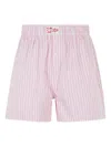 Mc2 Saint Barth Striped Shorts In Pink