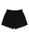 Mc2 Saint Barth Cate Shorts In Black Cotton