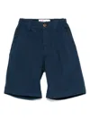 Mc2 Saint Barth Cotton Shorts In Blue