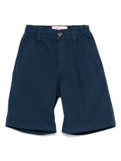 Mc2 Saint Barth Kids' Cotton Shorts In Blue