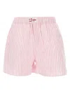 Mc2 Saint Barth Striped Shorts In Pink