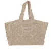 Mc2 Saint Barth Cotton Shoulder Bag In Neutral