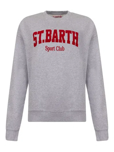 Mc2 Saint Barth Cotton Sweatshirt In Green