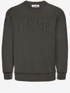 Mc2 Saint Barth Logo-embroidered Long-sleeved Sweatshirt In Black