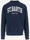 Mc2 Saint Barth Brushed Cotton Sport Club Crew-neck Sweatshirt With Printed