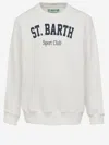 Mc2 Saint Barth Logo-print Round-neck Sweatshirt In White