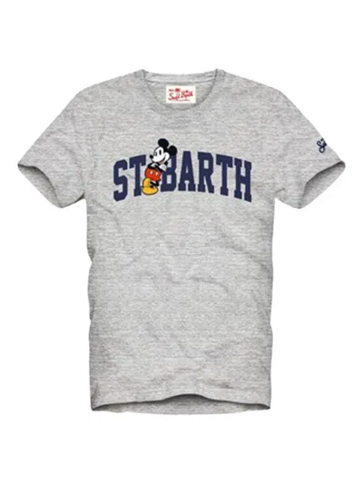 Mc2 Saint Barth Cotton T-shirt In Gray