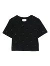 Mc2 Saint Barth Nives T-shirt In Black Cotton