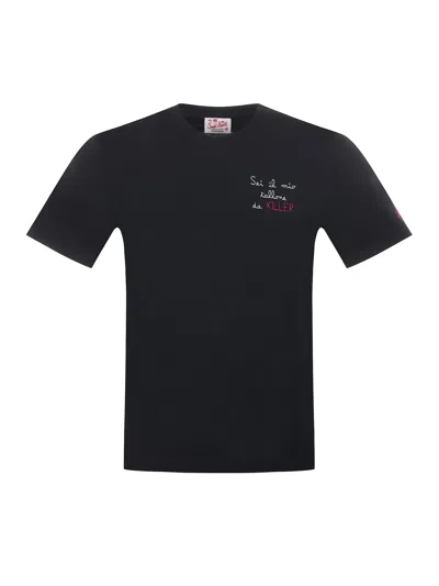 Mc2 Saint Barth Cotton T-shirt In Black