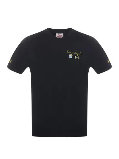 Mc2 Saint Barth Cotton T-shirt In Black
