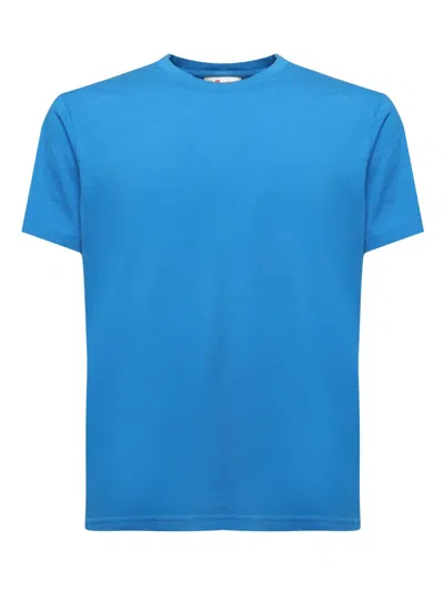 Mc2 Saint Barth Short-sleeve Crew-neck T-shirt In Blue