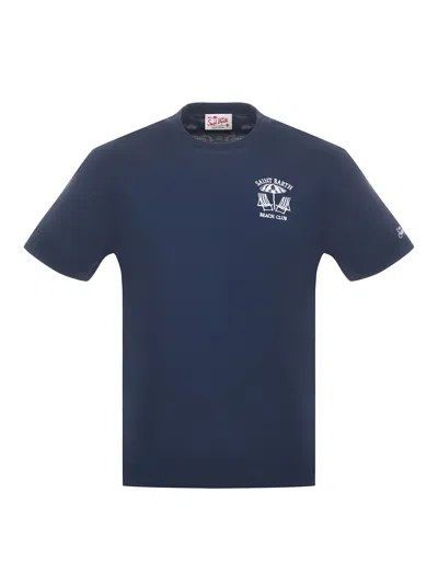 Mc2 Saint Barth Cotton T-shirt In Blue