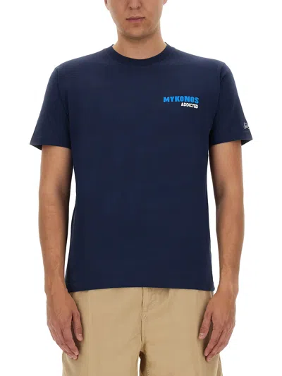 Mc2 Saint Barth Cotton Classic T Shirt In Mykonos