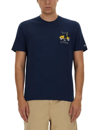 Mc2 Saint Barth Cotton T-shirt In Blue