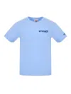 Mc2 Saint Barth T-shirt With Print In Light Blue