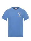 Mc2 Saint Barth Cotton T-shirt In Light Blue