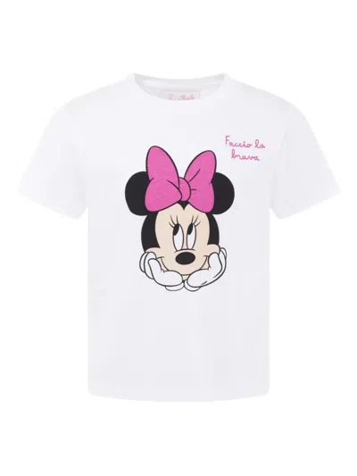 Mc2 Saint Barth Kids' Cotton T-shirt In White