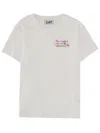 Mc2 Saint Barth Women White Graphic Crew Neck T-shirt In White