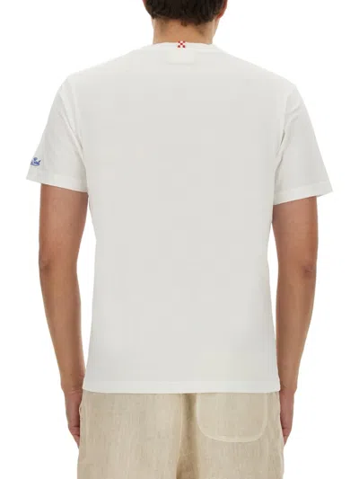 Mc2 Saint Barth Cotton T-shirt In Bianco