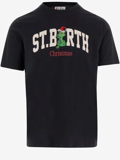 Mc2 Saint Barth Logo-print Short-sleeve T-shirt In Black