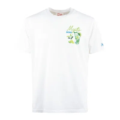 Mc2 Saint Barth Cotton T-shirt With Mojito Print