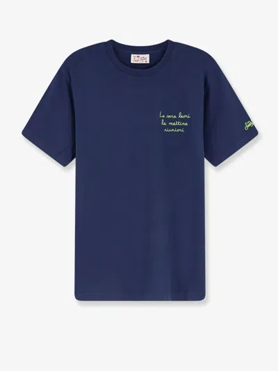 Mc2 Saint Barth Cotton T-shirt In Blue