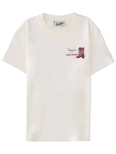 Mc2 Saint Barth Cotton T-shirt In White