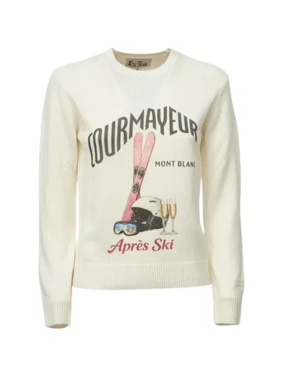 Mc2 Saint Barth Courmayeur Après Ski Sweater In Neutral