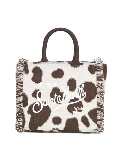 Mc2 Saint Barth Cow Vanity Mini Felt Handbag