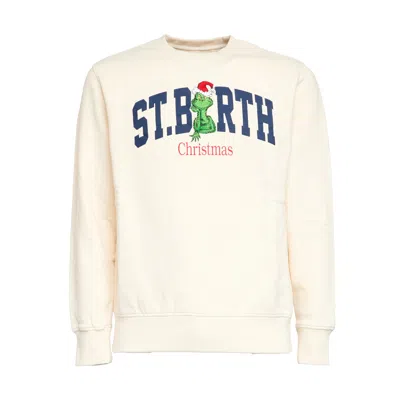 Mc2 Saint Barth Cozy Grinch Christmas Sweatshirt For Men In Neutral
