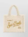 Mc2 Saint Barth Cozy Teddy Texture Tote With Top Handles In Neutral