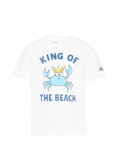 Mc2 Saint Barth Crab Graphic T-shirt In White